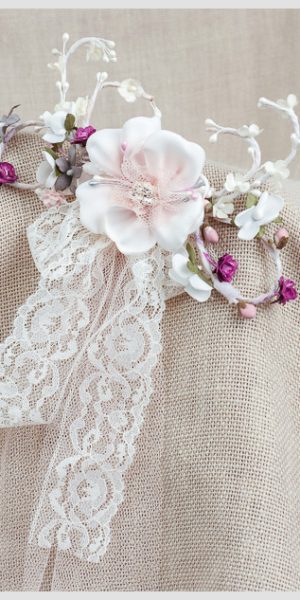 PRENDEDORES TOCADO DE COMUNION Y CEREMONIA MODELO 12664