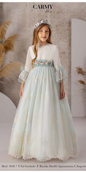 VESTIDO DE COMUNION CARMY 3608