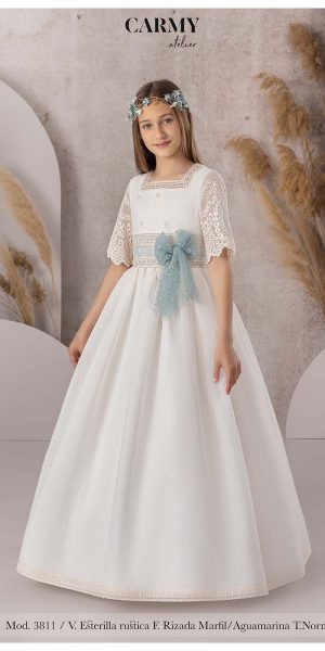 VESTIDO DE COMUNION CARMY 3811