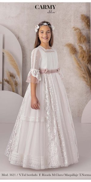 VESTIDO DE COMUNION CARMY 3621