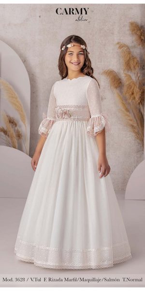 VESTIDO DE COMUNION CARMY 3628